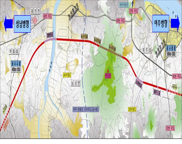 Construction of Seongnam~Yeoju double-track roadbed (section 9)