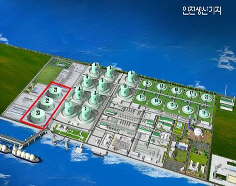 #21~23 Storage Tanks and Auxiliary Facilities Work for Stage 2 of Phase 3 Incheon Production Base