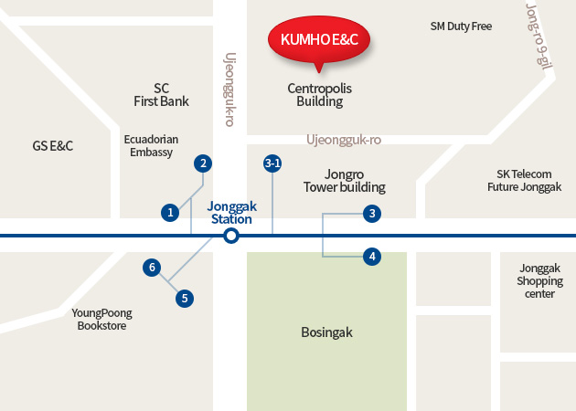 how to get to Kumho E&C